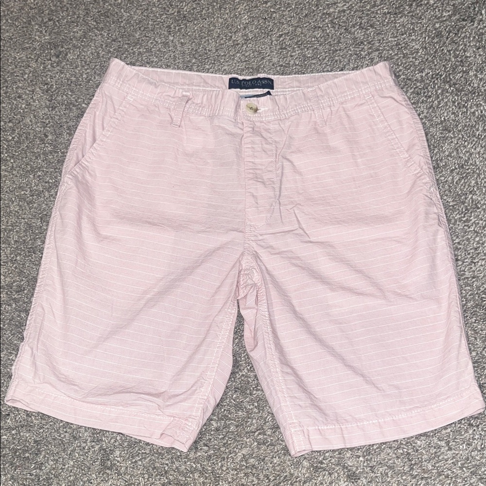 Polo by Ralph Lauren Light Pink Men's Flat Front Shorts